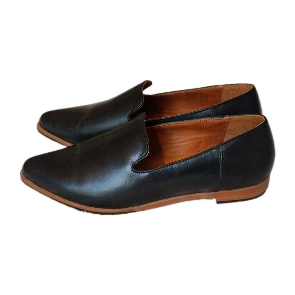 Patina Footwear Handmade Leather Pointed Toe Slip-On Loafers Flats Size 9 NWOT
